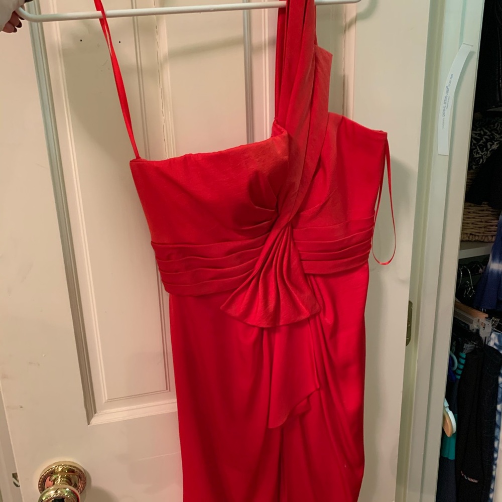 Red silk BCBG cocktail dress